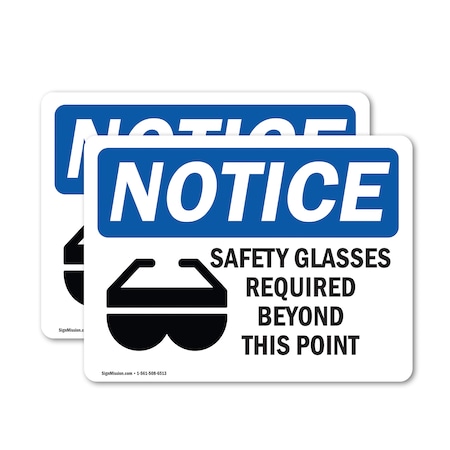 Signmission 18 in Height, 24 in Width, Vinyl Decal, Rectangle OS-2PACK-NS-D-1824-L-18175